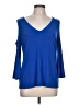 Calvin Klein Blue 3/4 Sleeve Top Size L - photo 1