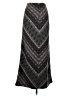 Peruvian Connection Chevron-herringbone Gray Casual Skirt Size XS - photo 2