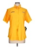 Columbia 100% Polyester Yellow Short Sleeve Blouse Size L - photo 1