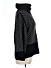 Saks Fifth Avenue Chevron-herringbone Black Turtleneck Sweater Size L - photo 4