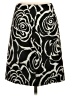 Ann Taylor Graphic Black Formal Skirt Size 0 - photo 2