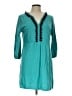 Boden 100% Cotton Teal 3/4 Sleeve Blouse Size 12R - photo 1