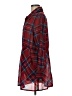 Blair 100% Polyester Plaid Red Long Sleeve Blouse Size M - photo 5