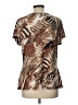 East5th Animal Print Brown Short Sleeve Blouse Size L - photo 2