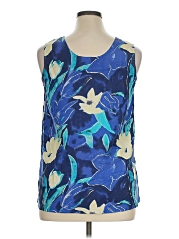 Valerie Stevens Sleeveless Silk Top (view 2)