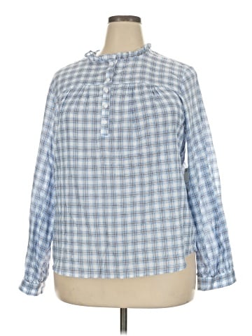 a.n.a. A New Approach Long Sleeve Blouse (view 1)