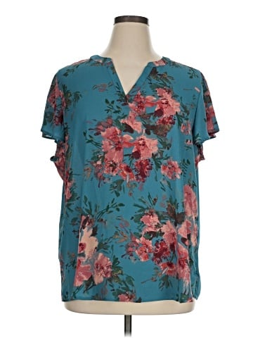 Maurices Short Sleeve Blouse (view 1)