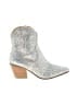 Betsey Johnson Silver Ankle Boots Size 6 - photo 1