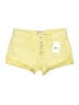 Free People Yellow Denim Shorts Size 26 waist - photo 1