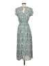 Sienna Sky 100% Polyester Print Teal Casual Dress Size S - photo 2