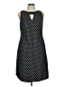 Nine West Polka Dots Black Casual Dress Size 10 - photo 1