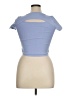 Zella Blue Short Sleeve Turtleneck Size 14 - photo 2