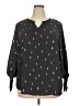 Papermoon 100% Polyester Black 3/4 Sleeve Blouse Size XXL - photo 1