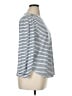 LC Lauren Conrad Blue White Long Sleeve Top Size XL - photo 4