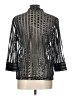 Travelers by Chico's 100% Polyester Metallic Silver 3/4 Sleeve Blouse Size Lg (2) - photo 2