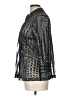 Travelers by Chico's 100% Polyester Metallic Silver 3/4 Sleeve Blouse Size Lg (2) - photo 5