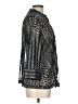 Travelers by Chico's 100% Polyester Metallic Silver 3/4 Sleeve Blouse Size Lg (2) - photo 4