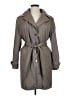 Calvin Klein 100% Polyester Gray Trenchcoat Size 1X (estimated) - photo 1