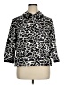 Chico's 100% Polyester Animal Print Black Jacket Size XL - photo 1