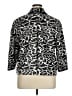 Chico's 100% Polyester Animal Print Black Jacket Size XL - photo 2