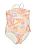 Art Class Tropical Orange One Piece Swimsuit Size 8 - photo 1