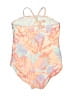 Art Class Tropical Orange One Piece Swimsuit Size 8 - photo 2
