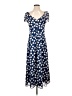 Charles Henry 100% Polyester Polka Dots Blue Casual Dress Size S - photo 1