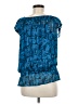 a.n.a. A New Approach 100% Polyester Blue Short Sleeve Blouse Size M - photo 2