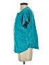 Chico's 100% Linen Teal Short Sleeve Blouse Size Sm (0.5) - photo 5