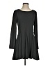 Everly Solid Gray Casual Dress Size S - photo 1