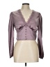 Love Tree Purple 3/4 Sleeve Blouse Size L - photo 1