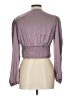 Love Tree Purple 3/4 Sleeve Blouse Size L - photo 2