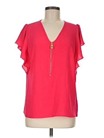 MICHAEL Michael Kors Short Sleeve Blouse (view 1)