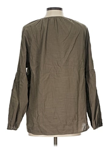 Cotton Bleu Long Sleeve Blouse (view 2)