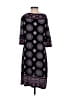 Max Studio Paisley Black Casual Dress Size S - photo 2