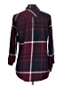 Eddie Bauer Plaid Burgundy 3/4 Sleeve Button-Down Shirt Size L - photo 2
