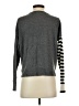 Love Over/H8 100% Cashmere Stripes Gray Cashmere Pullover Sweater Size XS - photo 2