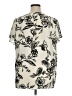 Maurices 100% Polyester Floral Ivory Short Sleeve Blouse Size 1X - photo 2