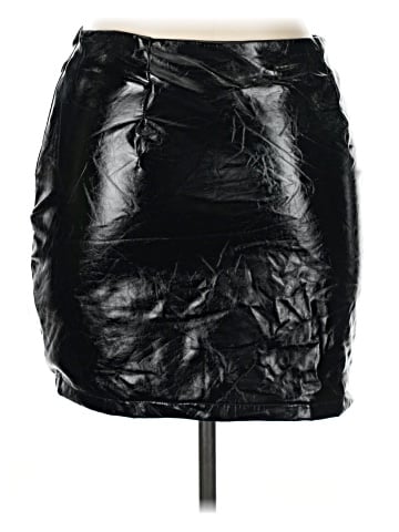 Just Quella Faux Leather Skirt (view 2)