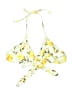 Cupshe 100% Polyester Print Yellow Swimsuit Top Size M - photo 1