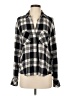 Bella Dahl Plaid Black Long Sleeve Blouse Size S - photo 1