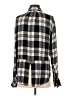 Bella Dahl Plaid Black Long Sleeve Blouse Size S - photo 2