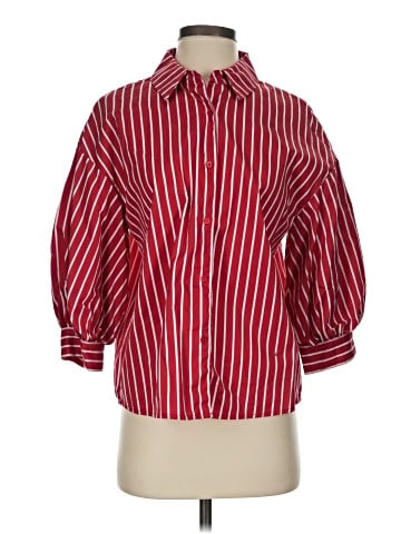 English Factory 3/4 Sleeve Button-Down Shirt (view 1)
