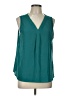 Emery Rose Teal Sleeveless Blouse Size L - photo 1
