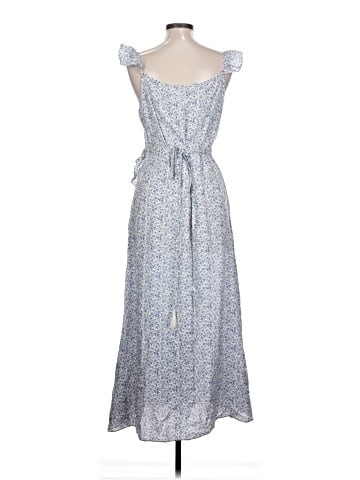 Madewell Ruffled Wrap Maxi Dress in Americana Floral (view 2)