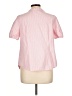 Talbots 100% Cotton Pink Short Sleeve Blouse Size Lg Petite - photo 2
