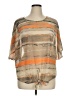Alfani 100% Polyester Tan Short Sleeve T-Shirt Size 0X - photo 1