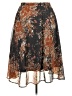 Tantrums 100% Polyester Print Brown Casual Skirt Size XXL - photo 2
