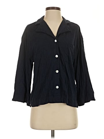 Petite Plume 3/4 Sleeve Button-Down Shirt (view 1)