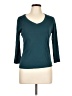 Three Dots Teal 3/4 Sleeve T-Shirt Size L - photo 1